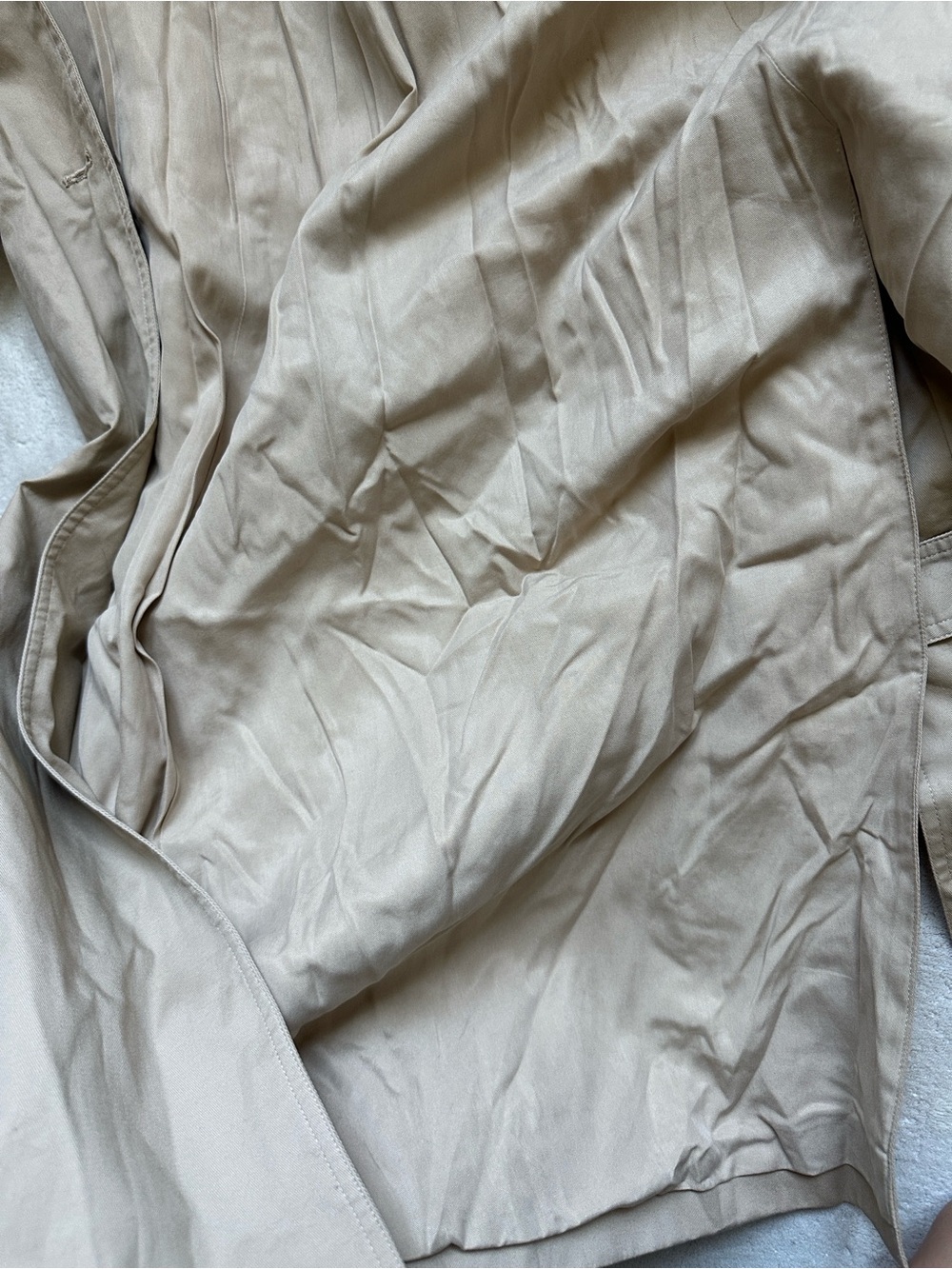 Reformation Long Tan Trench Coat - Picture 8 of 11